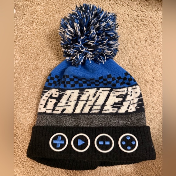 The Children's Place Boys Gamer Pom Pom Hat - Multi‎ Colored - Picture 1 of 2